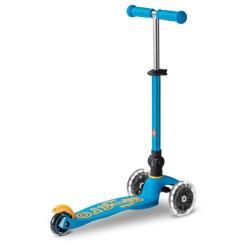 Самокат Micro Mini Deluxe Foldable LED" складний Блакитний океа Фото 3