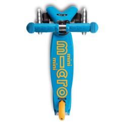 Самокат Micro Mini Deluxe Foldable LED" складний Блакитний океа Фото 4