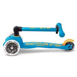 Самокат Micro Mini Deluxe Foldable LED" складний Блакитний океа Фото 5