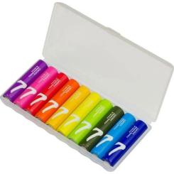 Батарейка CUKTECH AAA rainbow alkaline battery plastic case * 10 Фото 1