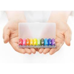 Батарейка CUKTECH AAA rainbow alkaline battery plastic case * 10 Фото 2