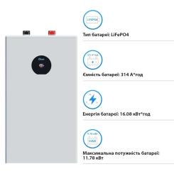 Батарея LiFePo4 Deye SE-F16-С, 51.2V - 314Ah, 16kWh Фото 2
