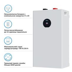 Батарея LiFePo4 Deye SE-F16-С, 51.2V - 314Ah, 16kWh Фото 3