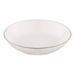 Тарелка Ardesto Asti, 790мл, 20.2см, кераміка, білий Фото