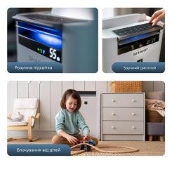 Воздухоочиститель Sharp KC-G40EUW Фото 7