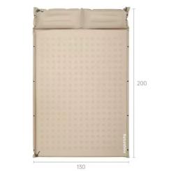 Туристический коврик Naturehike CNK2550WS025, вологостійкий, 200х130х3 см, бежевий Фото 1