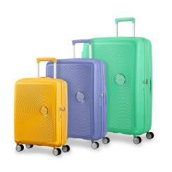 Чемодан American Tourister Soundbox 35.5/41 л сіро-синя Фото 11
