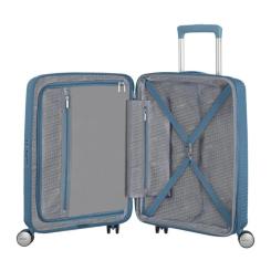 Чемодан American Tourister Soundbox 35.5/41 л сіро-синя Фото 6