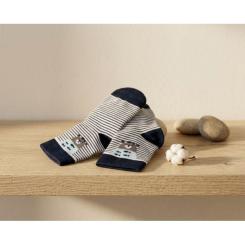 Носки детские UCS Socks в полоску с мишкой Фото 3