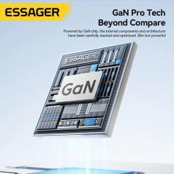 Зарядное устройство Essager 3xUSB-C + 3xUSB-A 85W GaN black Фото 2