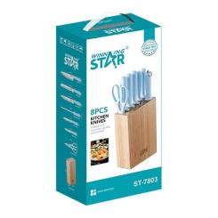 Набор ножей WINNINGSTAR ST-7803 7 предметів Blue Фото 10