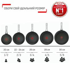 Сковорода Tefal Emotion+, 28см, чорний Фото 8