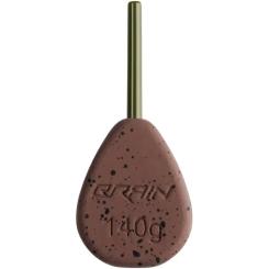 Грузило Brain In-Line Flat Lead 140g 2шт/уп Brown Фото
