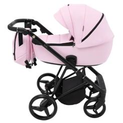 Коляска Adamex 2 в 1 Blanc Eco SA-16 рожевий Фото 1