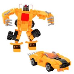 Конструктор Cubix Traxfigure 2-в-1, желтый Фото 1