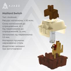 Клавиатура Ajazz Maillard V2 Maillard Switch Wireless/Bluetooth/USB Фото 7