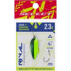 Блесна Select Rival 2.3g 30mm 17 DarkSpace Chartreuse Фото 1
