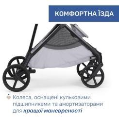Коляска Chicco 2 в 1 Seety сіра Фото 11