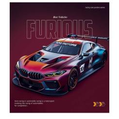 Тетрадь Школярик Cars posters 96 аркушів лінія Фото 1