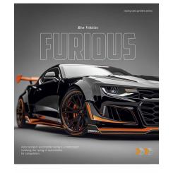 Тетрадь Школярик Cars posters 96 аркушів лінія Фото 3