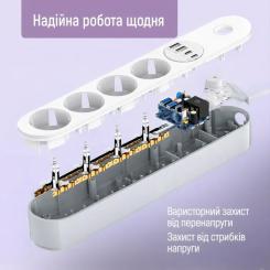 Сетевой фильтр питания ColorWay CW-CHE44PDW Фото 10