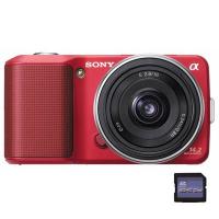 Цифровой фотоаппарат Sony NEX-3 + 16mm KIT red Фото