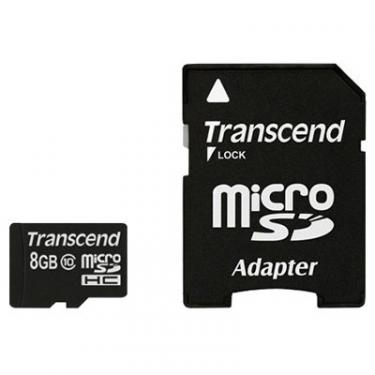 Карта памяти Transcend 8Gb microSDHC class 10 Фото