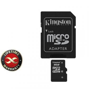 Карта памяти Kingston 8Gb microSDHC class 10 Фото