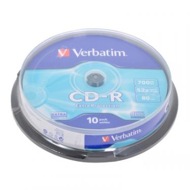 Диск CD Verbatim CD-R 700Mb 52x Cake box 10шт Extra Фото