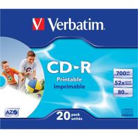 Диск CD Verbatim 700Mb 52x SlimCase.Extra.Printable Фото