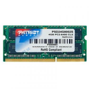Модуль памяти для ноутбука Patriot SoDIMM DDR2 4GB 800 MHz Фото