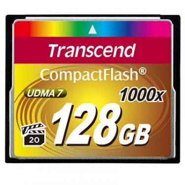 Карта памяти Transcend 128Gb Compact Flash 1000x Фото