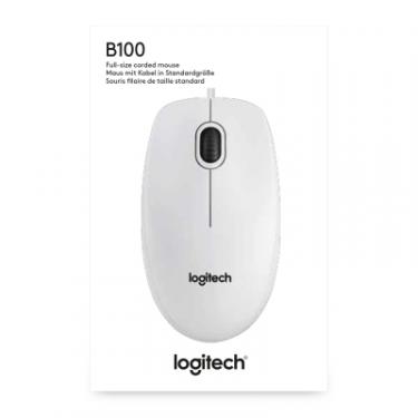 Мышка Logitech B100 White Фото 3