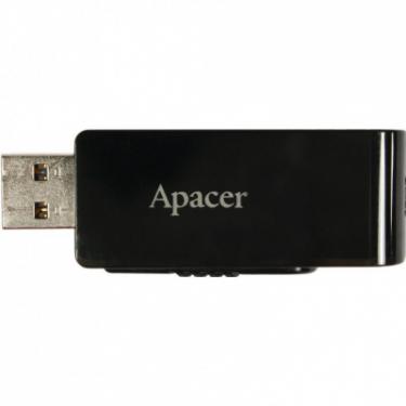 USB флеш накопитель Apacer 128GB AH350 Black RP USB3.0 Фото 5