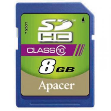 Карта памяти Apacer 8GB SDHC Class10 RP Фото