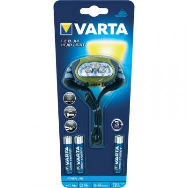 Фонарь Varta Sports Head Light LED*4 3*AAA Фото 1