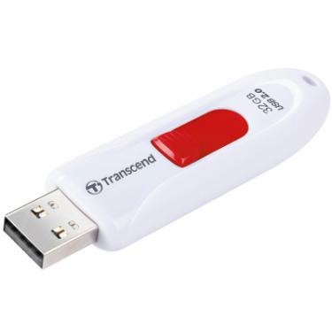 USB флеш накопитель Transcend 32GB JetFlash 590 White USB 2.0 Фото 3