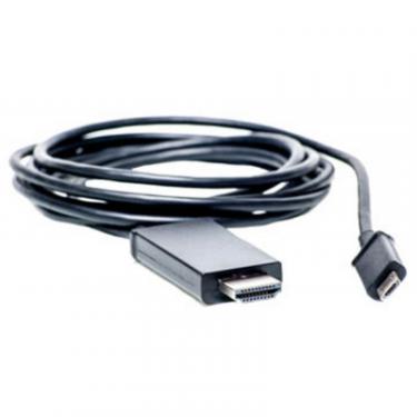 Кабель мультимедийный PowerPlant micro USB to HDMI Фото