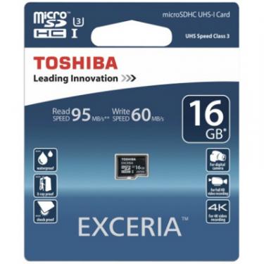Карта памяти Toshiba 16GB microSD class 10 Фото 1