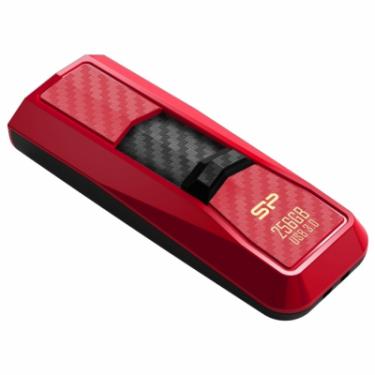 USB флеш накопитель Silicon Power Blaze B50 256 Gb USB 3.0 Red Фото 1