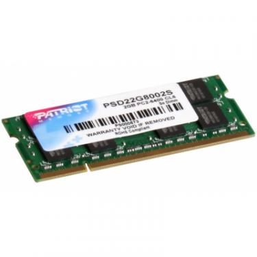 Модуль памяти для ноутбука Patriot SoDIMM DDR2 2GB 800 MHz Фото 1