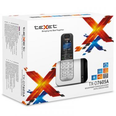 Телефон DECT Texet TX-D7605A Black-Silver Фото 2