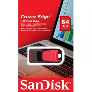 USB флеш накопитель SanDisk 64GB Cruzer Edge USB 2.0 Фото 6