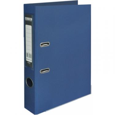 Папка - регистратор Buromax А4 double sided, 50мм, PP, dark blue, built-up Фото