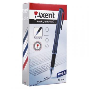 Ручка шариковая Axent Solo, black, 12шт Фото 1