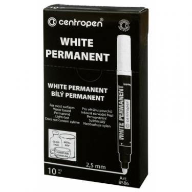 Маркер Centropen Permanent White 8586 2.5 мм Фото 1