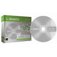 Диск BD RIDATA BD-R 25Gb 4x Slim 3pcs Printable (fullface) M-DISC Фото