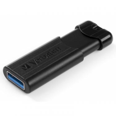 USB флеш накопитель Verbatim 128GB PinStripe Black USB 3.0 Фото 2