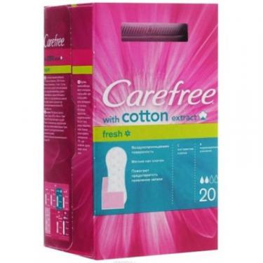 Ежедневные прокладки Carefree Cotton Fresh в индивидуальной упаковке 20 шт Фото