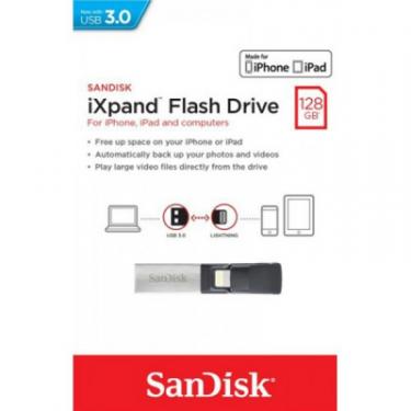 USB флеш накопитель SanDisk 128GB iXpand USB 3.0/Lightning Фото 5